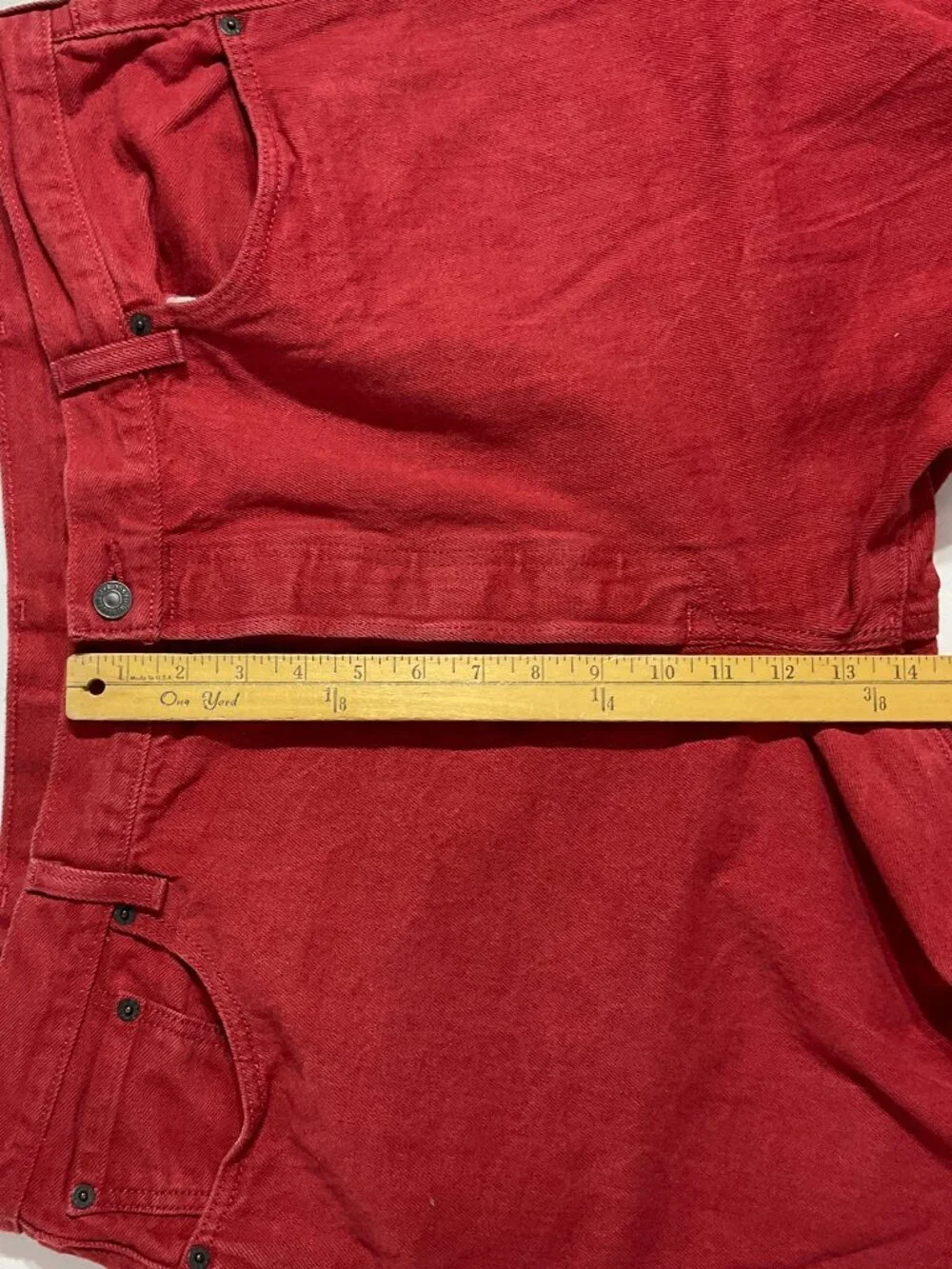 Levi's Men's Straight Jeans in Deep Red